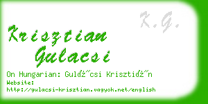 krisztian gulacsi business card